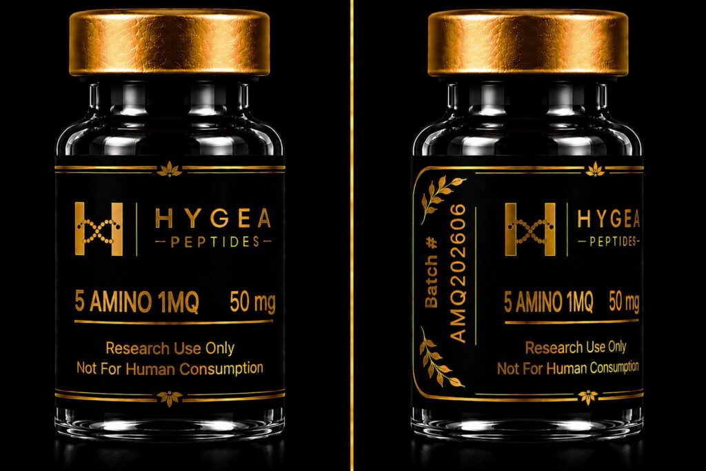 Products Hygea Peptides 5-Amino-1MQ 50mg Research Product Vial