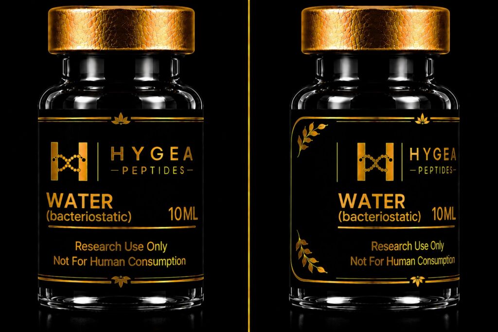 Products Bacteriostatic Water 10ML Hygea Peptides Research Product Vial