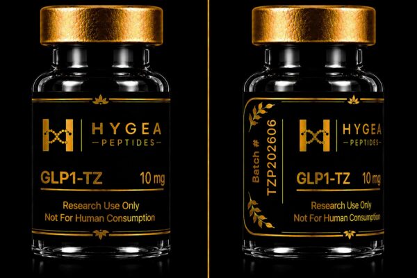 GLP1-TZ 10mg Hygea Peptides Research Product Vial