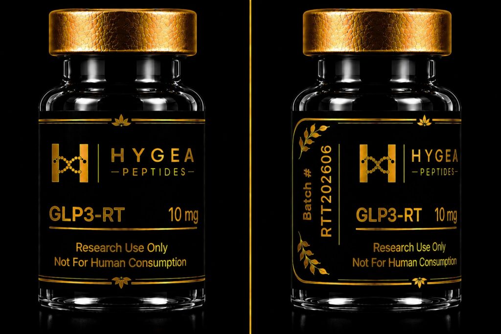 Products GLP3-RT 10mg Hygea Peptides Research Product Vial