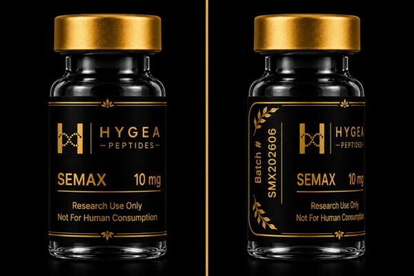 Semax 10mg Hygea Peptides Research Product Vial