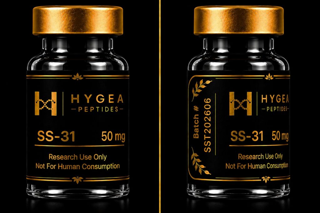 Products SS-31 50mg Hygea Peptides Research Product Vial